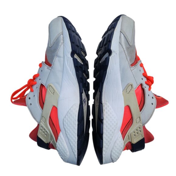 Nike Air Huarache Run 634835-013 Grey Red Sneakers Shoes Size 9 - Picture 8 of 10